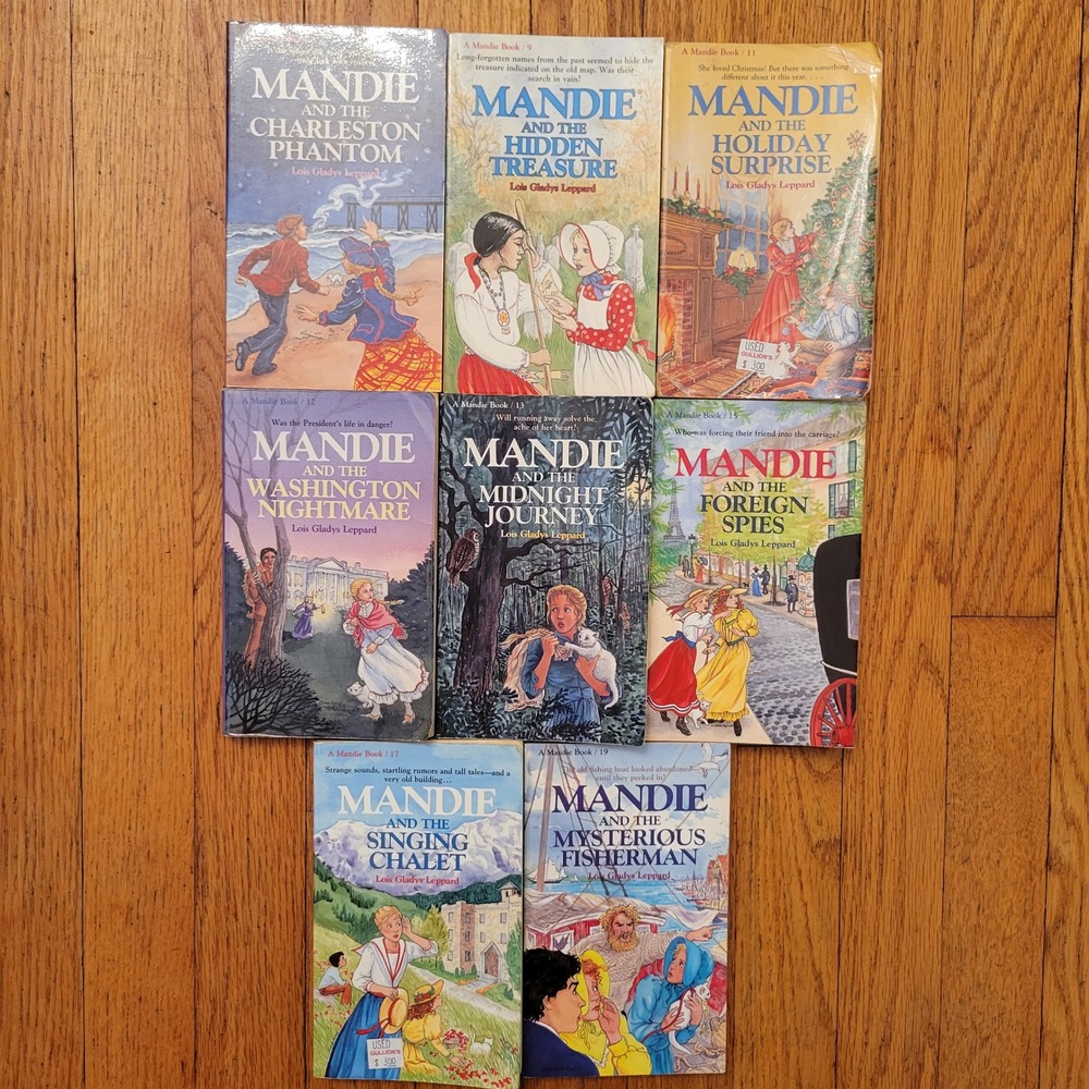 8 Bethany House Mandie Books Lois Gladys Leppard Vintage Mystery Adventure